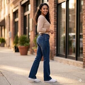 Vintage Y2K Baby Phat Medium Wash Bootcut Jeans Size 5